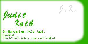 judit kolb business card